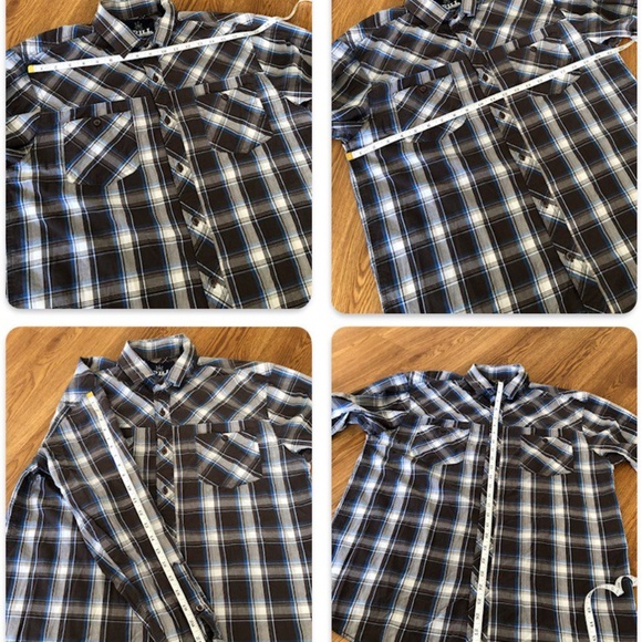 Buy 1 Get 2 Drill Slim fit stretch white large and Alfani blue shirt cotton - Picture 5 of 11